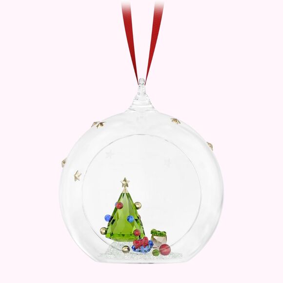 Swarovski Holiday Cheers Tree and Gifts Ball Ornament Christmas - NEW - Picture 1 of 10